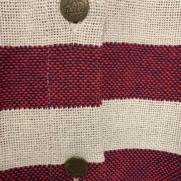 Quacker Factory Blanket Patriotic American Flag 🇺🇸 Jacket Size L 48” - Picture 5 of 6